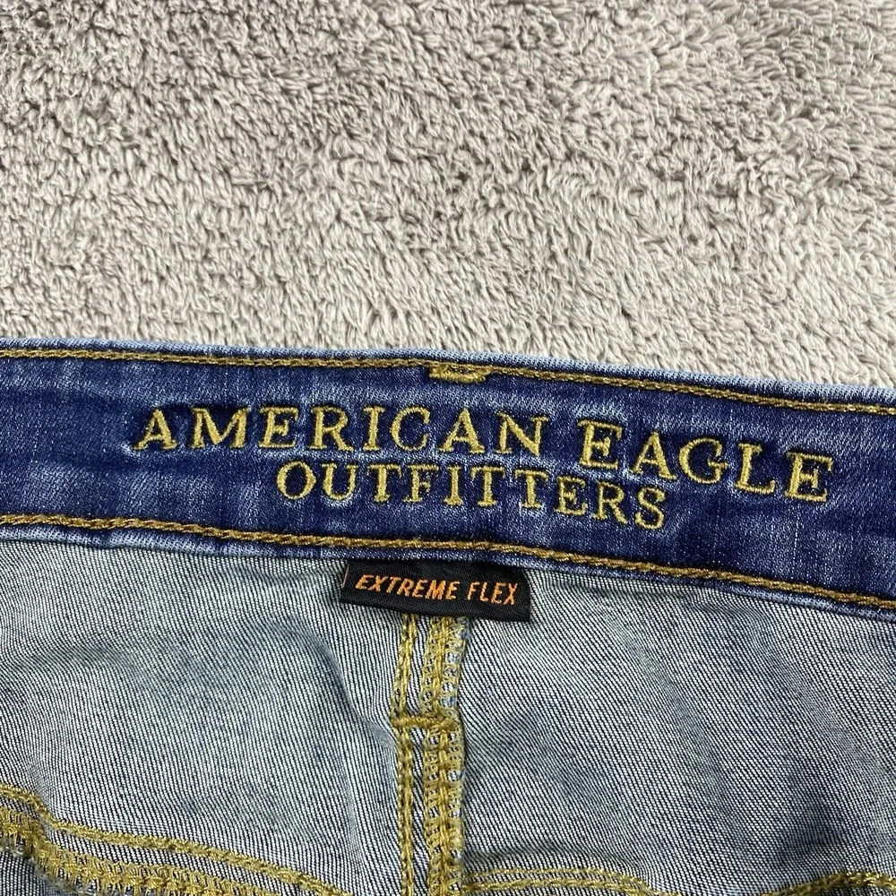 American Eagle Original Straight Jeans Mens Size 34x32 Blue Medium Wash